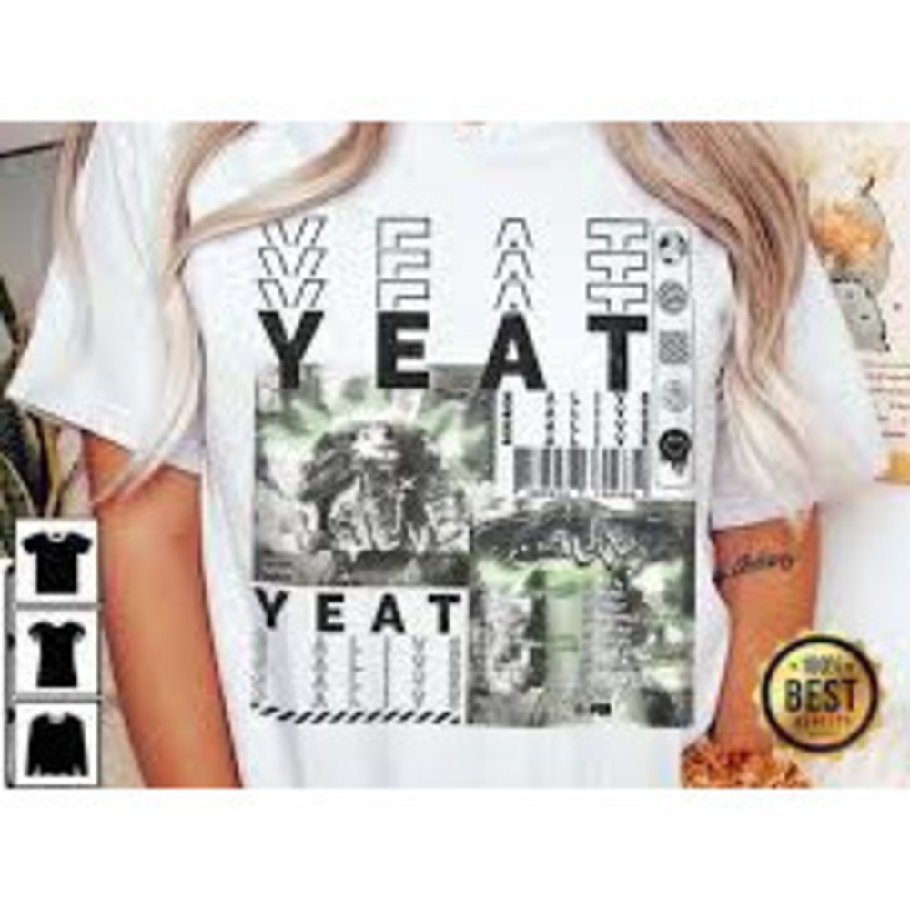 Bootleg Yeat Album 2 Alive Graphic White Tee
